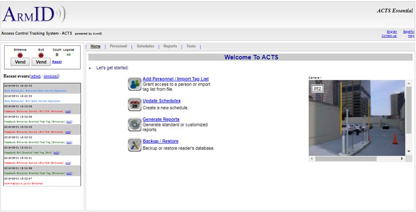 ACTS Essential RFID Access Control Software - TMNA